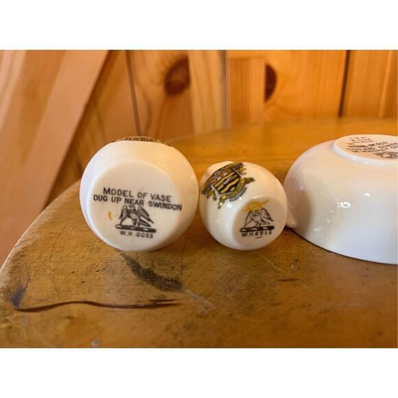 Vintage W.H. Goss Crested China lot of 5 - Picture 6 of 12